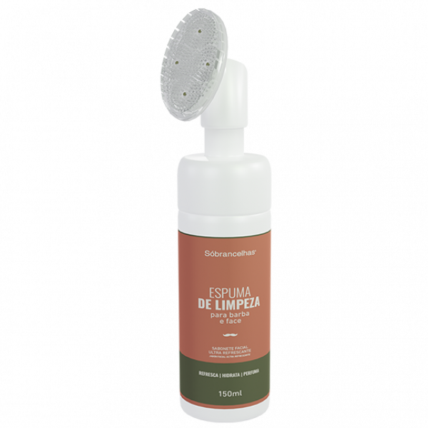 Espuma de Limpeza Barba e Face 150ml Sóbrancelhas
