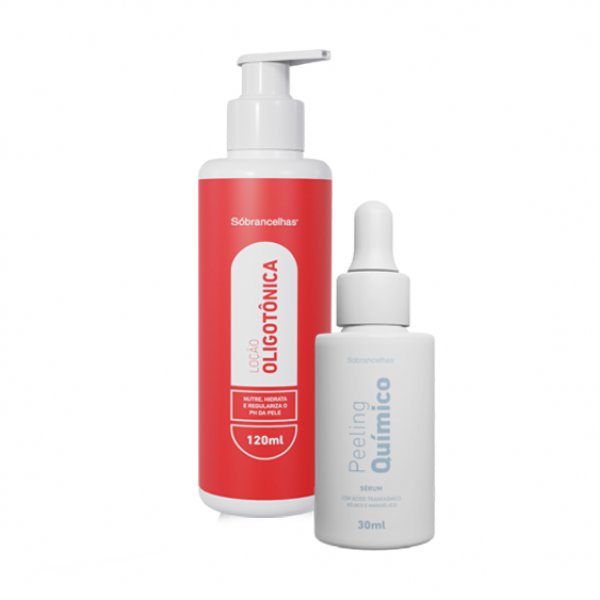 Kit 2 (com 1 Loção Oligotônica 120ml e 1 Peeling Químico 30ml)